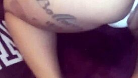 Big booty ebony girlfriend Daisy Daze sucks and fucks friend's big cock