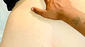 In this interracial scene, she gets a slow creampie from big black cock.