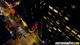 Office clerks Jayden Marcos and Logan Aarons get horny with bareback rimjob action.