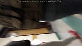 hidden camera catches candid ass voyeur moment in public