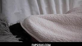 Check out this hot teen stepsister fucking her stepbrother with big tits and ass in POV!