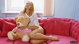 Cute Diana Rachel's Erotic Interview with Plushies TV as Ukrainian Model