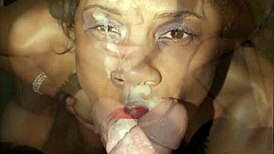 Raven Swallowz, Ebony Model, Enjoys Giving Head in Steamy Interracial Scenes