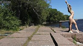 Nude Reality Shoot at Abandoned Military Base on Totleben Island Part 3