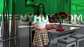 Laya Rae's Petite Body Takes Peter Green's Big Cock In Pov Reality Fuck.