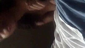 Is this curly-haired girl from Tinder giving amazing head to a big black cock?