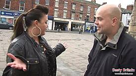 Busty NastyShag screws a stranger outdoors - what a wild ride!