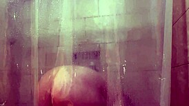 Hidden camera catches big ass babe masturbating in shower! Wow!