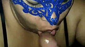 Latina amateur sucks and milks big cock for orgasm 😍