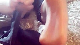 Foot Massage Featuring Toes and Fetish Elements