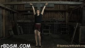 wild bondage session with femdom blowjob and domination