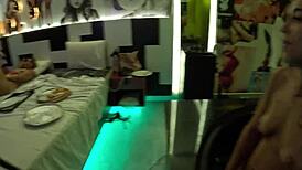 At the motel with two naughty girls stripped after filming scenes