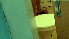 i watched him bathing in the shower