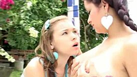 selina 18 explores dirty lesbian teen experiences with teasing and licking