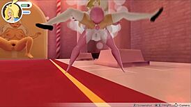 Hentai Game Ep 2: Futanari Candy Gets Assfucked by People in Parody Fight