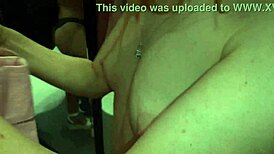 fitting room excited couple enjoys intimate moment without shyness