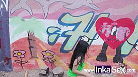 latina with big ass caught peeing, wanna fuck?