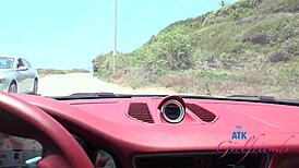 Mazy Myers Roadtrip Pussy Play And Epic Blowjob!