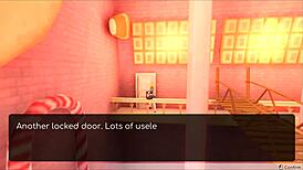 Hentai Game Ep 2: Futanari Candy Gets Assfucked by People in Parody Fight