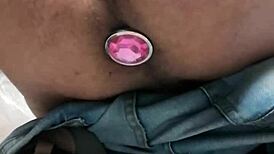 Plug Anal 3 Dildo Play in Tight Ass