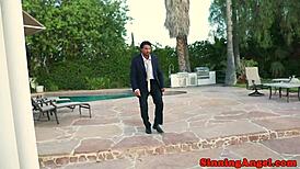 Bigtits beauty gets anally drilled in oiled glamour 😘