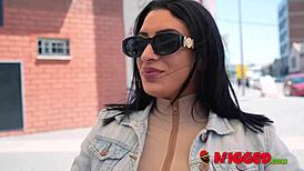 amateur nelia estrada dives into her first wild interracial 3some