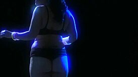 asian milf jessica rubs her cunt with the glass dildo till she orgasms 😍