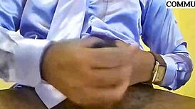 daddy, want to see me jerk my big black cock before work?