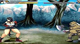 Final Fantasy 7 Asian beauty Tifa gets roughed up by orcs in this final hentai parody