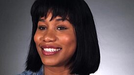 Jenna foxx says, 'watch the black goddess masturbate her trimmed pussy'