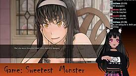 Vtuber Lewdneko Engages In Halloween Game With Monsters