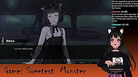 Vtuber Lewdneko Engages In Halloween Game With Monsters