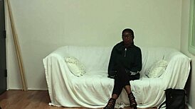 Missy Maverick Casting: African Amateur Gets Wild on Sofa