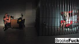 Brooke Banner fucks as cop and inmate!