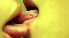 want to see this close-up kiss between two asian girls?