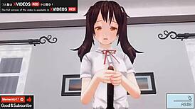 Feel The Intense Pleasure In Uncensored Japanese Hentai Anime Handjob And Blowjob, Asmr With Earphones Recommended