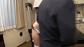 I love how my personal maid Haruka Juri gives instant blowjobs in Japanese style