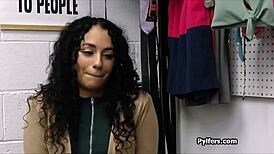 yo, caught her wrapped in lights and banged her hard in the office after hours!