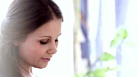 smalltits beauty gets bent over and passionately anally plowed by her european lover