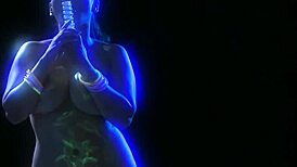 asian milf jessica rubs her cunt with the glass dildo till she orgasms 😍