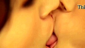 want to see this close-up kiss between two asian girls?