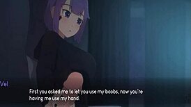 Handjob Feels Intense Between Big Tits