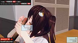Feel The Intense Pleasure In Uncensored Japanese Hentai Anime Handjob And Blowjob, Asmr With Earphones Recommended