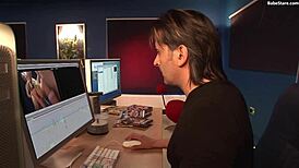 Beautiful Ebony Feels Intense Pleasure In Lingerie