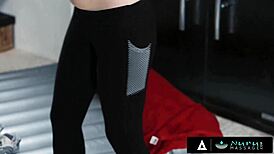 Horny Customer Plays With Masseuse's Tight Pussy During Nuru Massage