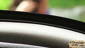 Ebony teen Diamond Monroe bangs hard for cash