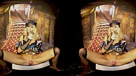 380 - claudia mac - cosplay warrior girl 3dvr dildo masturbation from bravo models media