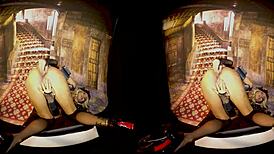 380 - claudia mac - cosplay warrior girl 3dvr dildo masturbation from bravo models media