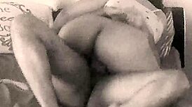 Routine bedtime banging with a curvy wife in close-up