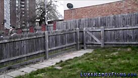 Chubby Brit and Inked Babe in Costume Fun